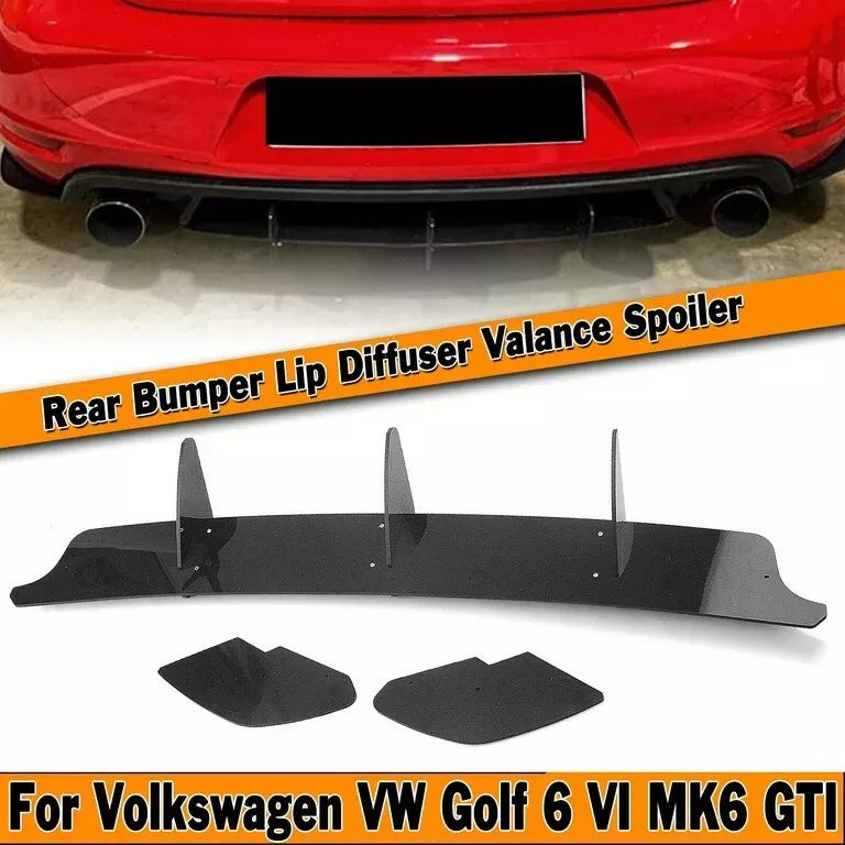 VW Golf GTI MK6 Rear Blade Style Diffuser & Side Splitters 2008-2013 Body Kit