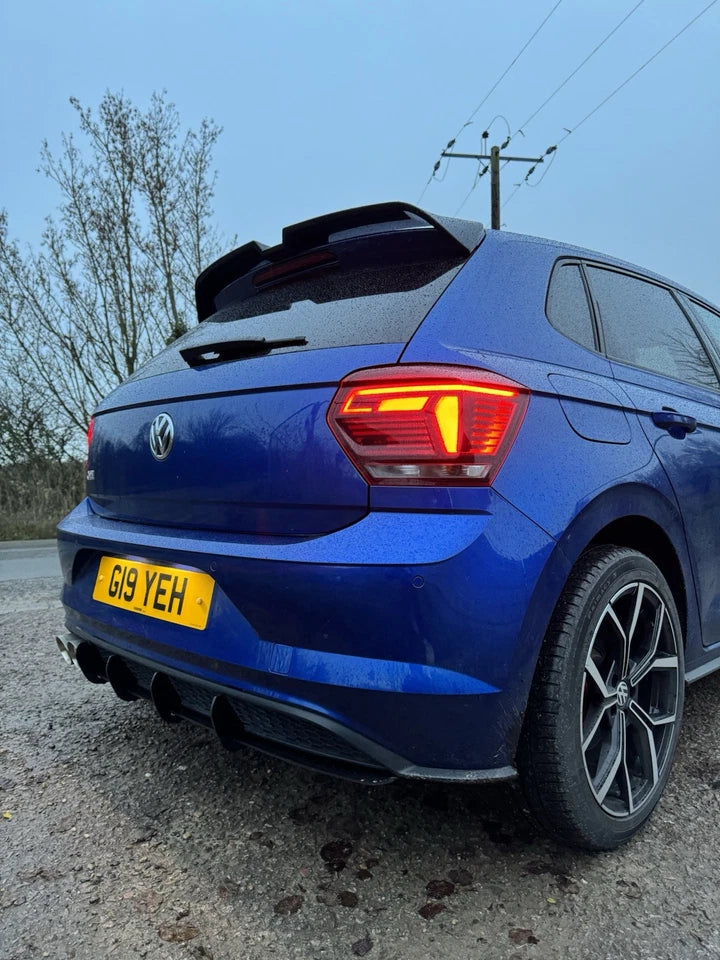 VW Polo MK6 AW GTI R Oettinger Style Gloss Black Boot Spoiler 2018+