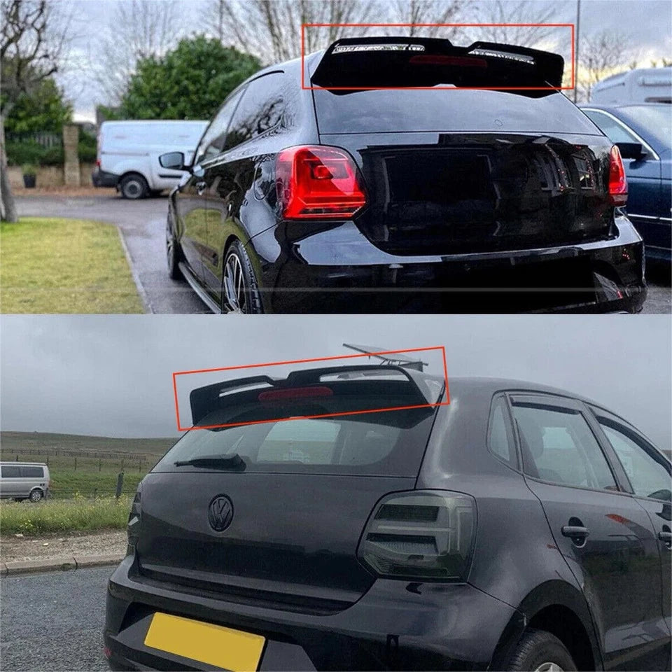 VW Volkswagen Polo MK5 6R / 6C GTI / R Oettinger Style Gloss Black Spoiler
