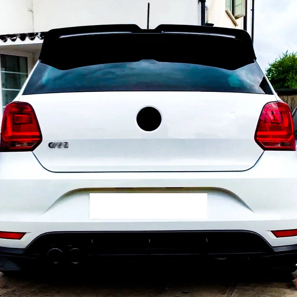 VW Volkswagen Polo MK5 6R / 6C GTI / R Oettinger Style Gloss Black Spoiler