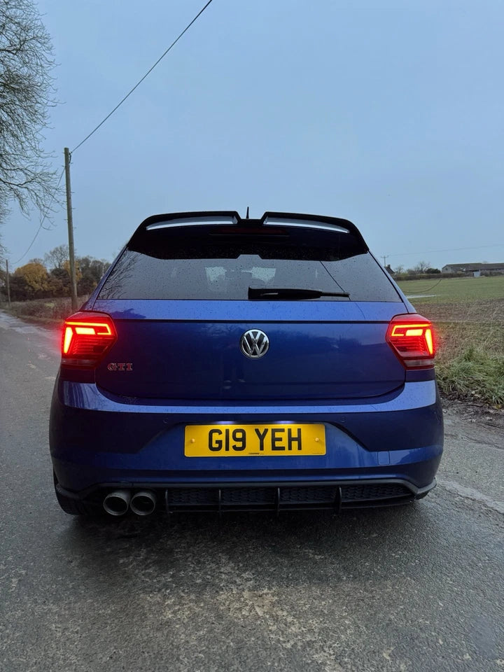 VW Polo MK6 AW GTI R Oettinger Style Gloss Black Boot Spoiler 2018+