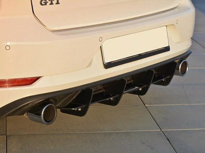 VW Golf GTI MK7.5 Rear Blade Style Diffuser 2016-2020 Spoiler Body Kit