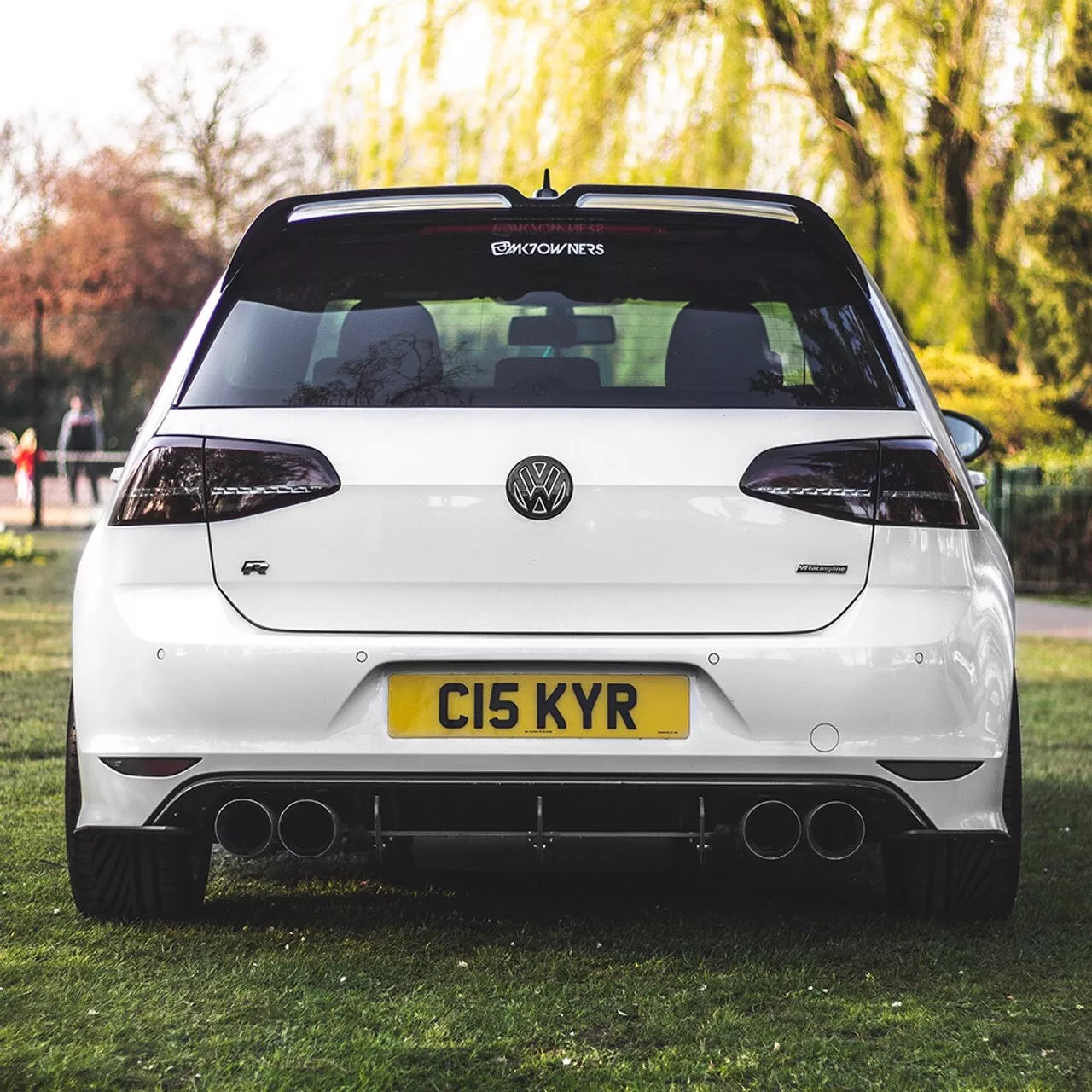 VW Golf R MK7 Rear Diffuser and Rear Side Splitters 2013-2016 Spoiler Body Kit