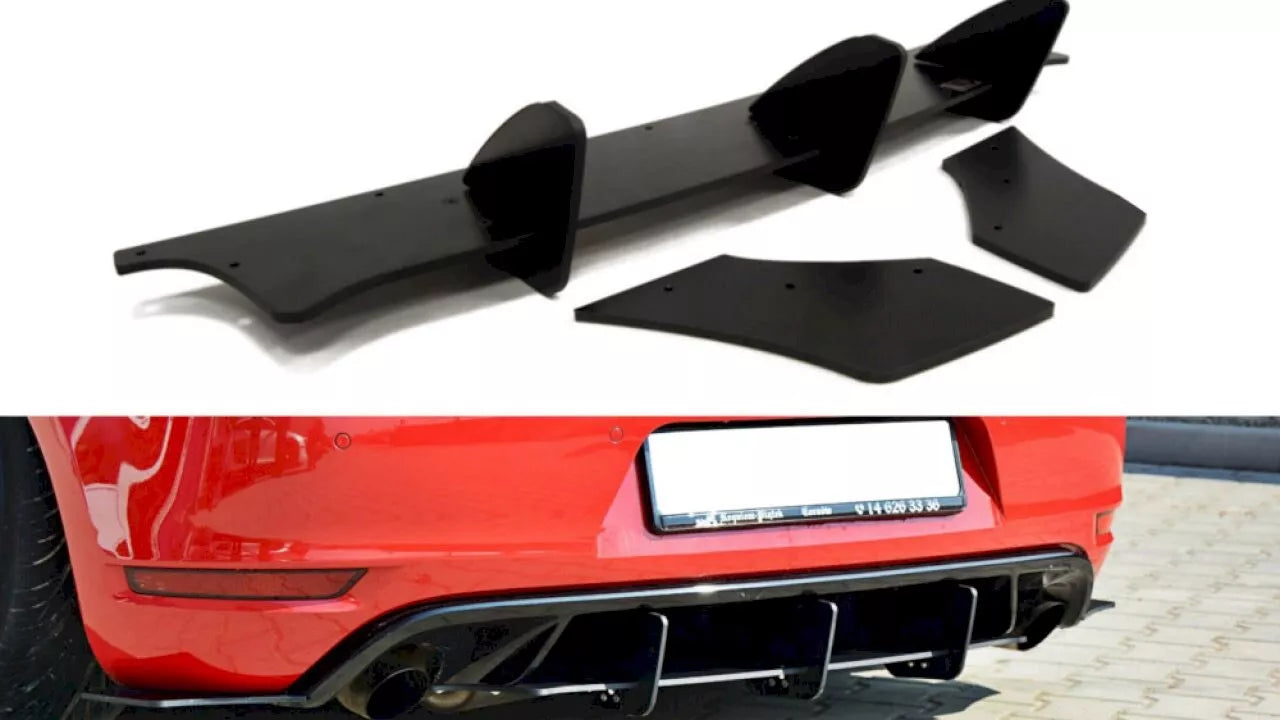 VW Golf GTI MK6 Rear Blade Style Diffuser & Side Splitters 2008-2013 Body Kit