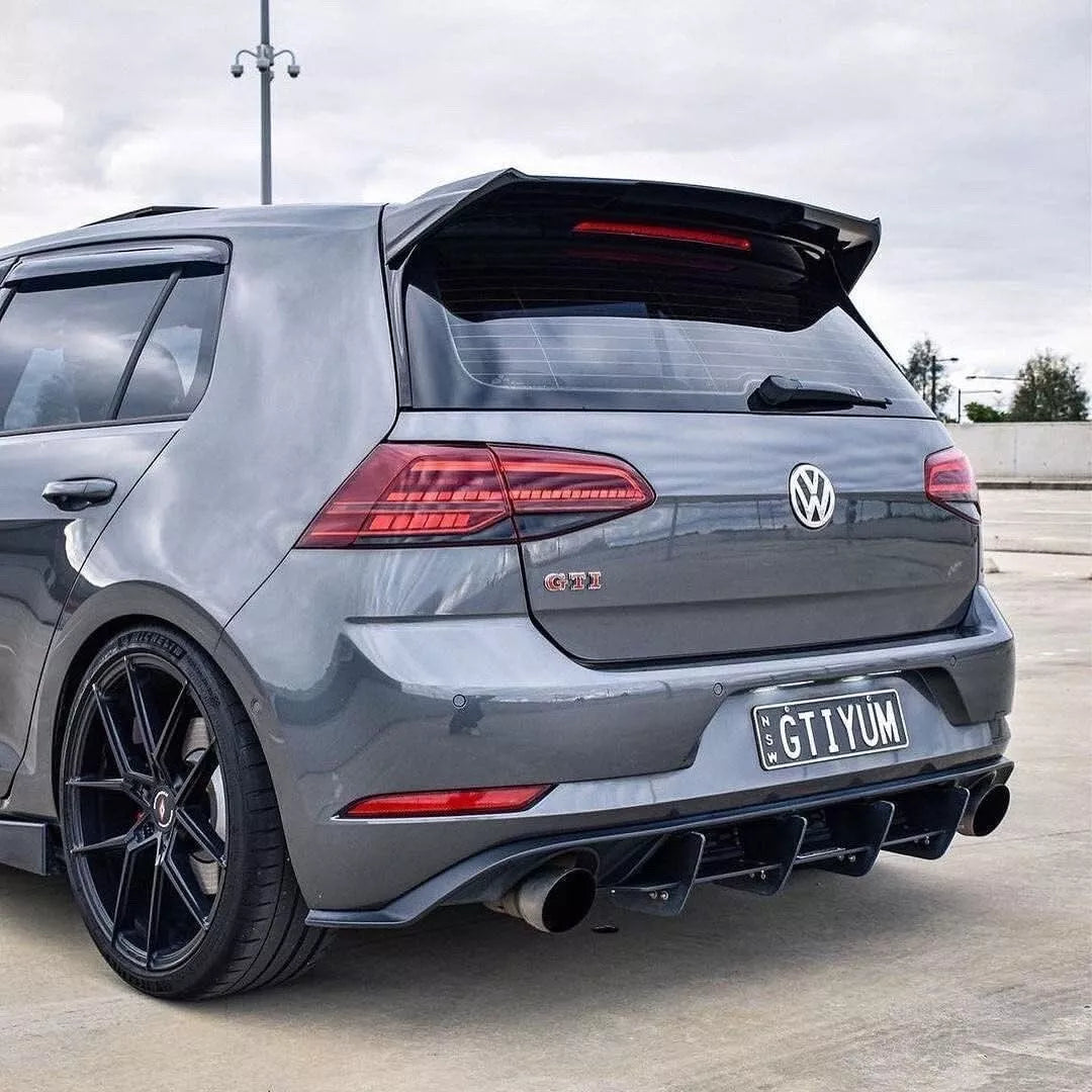VW Golf GTI MK7.5 Rear Blade Style Diffuser 2016-2020 Spoiler Body Kit