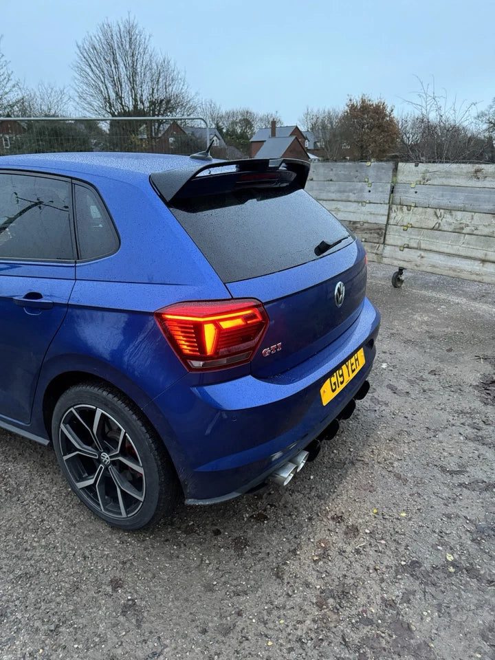 VW Polo MK6 AW GTI R Oettinger Style Gloss Black Boot Spoiler 2018+