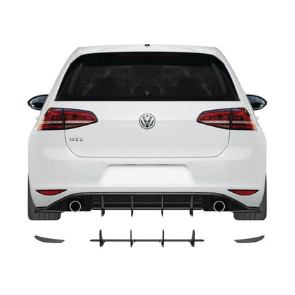 VW Golf GTI MK7 Rear Blade Diffuser & Side Splitters 2013-2016 Spoiler Body Kit