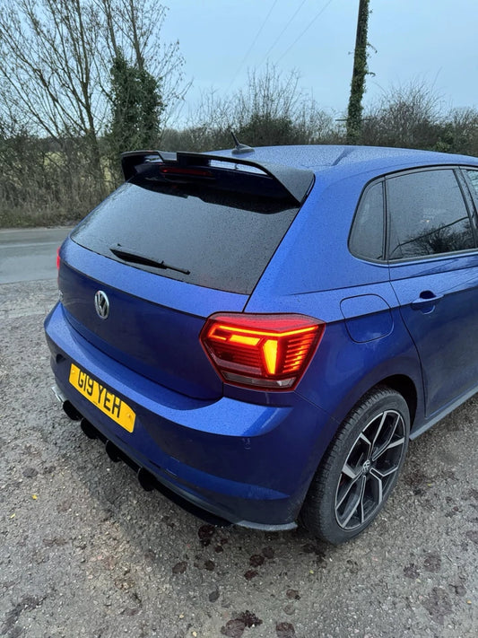 VW Polo MK6 AW GTI R Oettinger Style Gloss Black Boot Spoiler 2018+